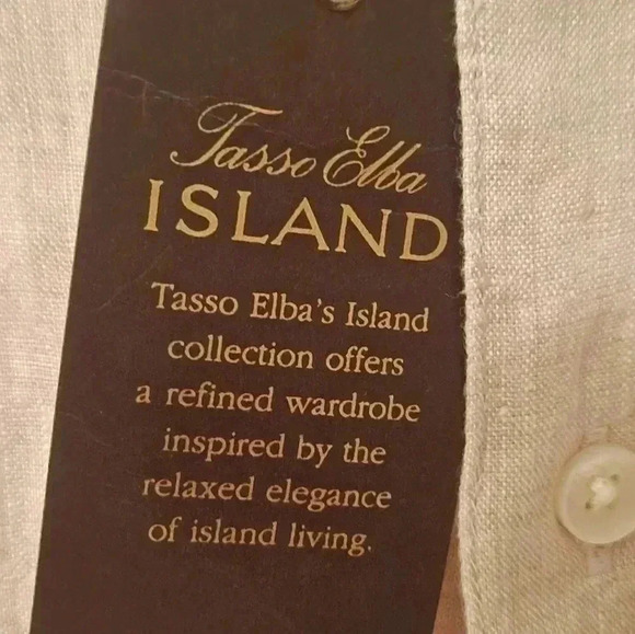 Tasso Elba island 100% Linen Size XXL NWT - Picture 5 of 9